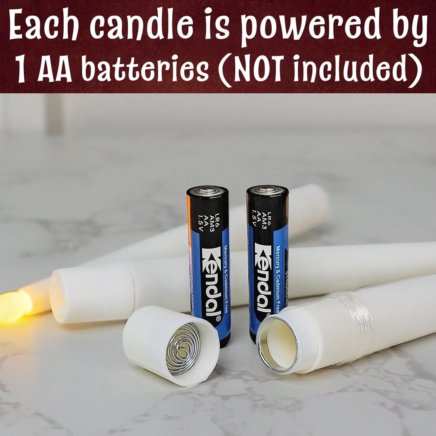 Flameless Floating Candles with Magic Wand Remote